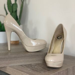 Nude platforms from G by Guess